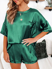 womens satin pajamas