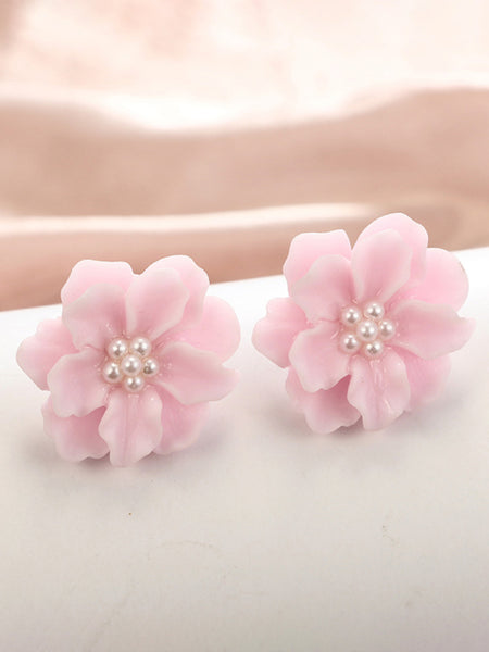 Flower Pearl Earrings