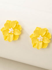 Flower Pearl Earrings