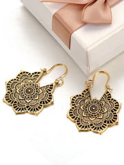 Vintage Metal Bohemian Cutout Earrings