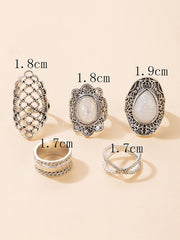 Set of 5 Chunky Rings