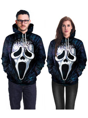 Halloween Horror Mask Hoodie Sweatshirt
