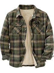 Plaid Flannel Shirt Jacket