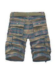 Plaid Cargo Shorts