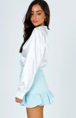 Pleated Ruffle Skirt