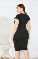 Plus Size Short Sleeve Dress