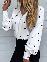 Lace Long Sleeve Blouse