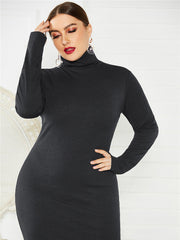 Plus Size Turtleneck Dress