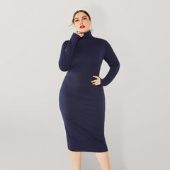 Plus Size Turtleneck Dress