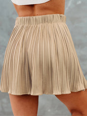 Pleated Mini Skirt