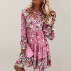 Floral Long Sleeve Dress