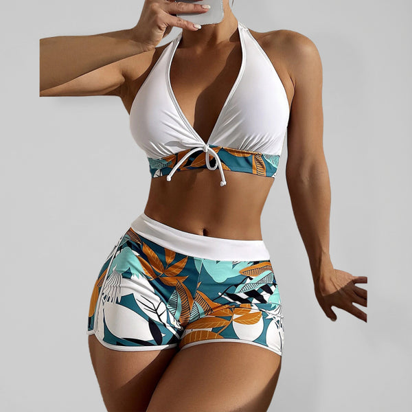 Boxer Shorts Bikini Women s Swimsuit Set Fashiontada