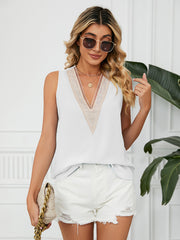 V-Neck Sleeveless Top