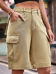 Women's Denim Cargo Shorts