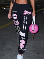 Fashion Print Sweat Pants