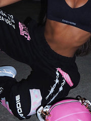 Fashion Print Sweat Pants