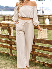 Two-Piece Top and Pants Set