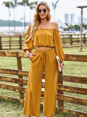 Two-Piece Top and Pants Set