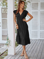 black Bohemian dress