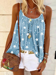 Star Print Tank Top