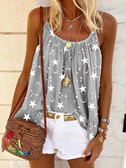 Star Print Tank Top
