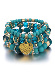 Multi-Layer Crystal Beaded Bracelet