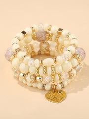 Multi-Layer Crystal Beaded Bracelet