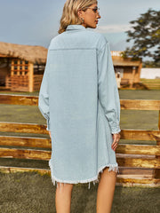 back of denim dress
