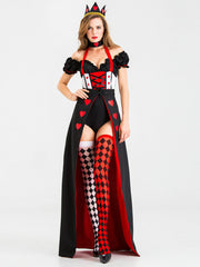 Halloween Cosplay Queen Of Hearts Queen Costume