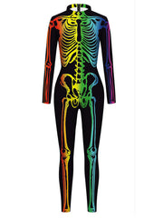 Halloween Skeleton Full Body Suit Costume
