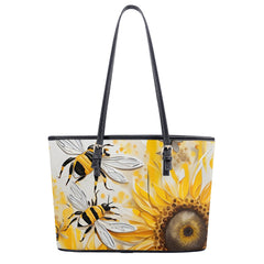 large sunflower tote bag