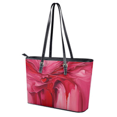 pink and red tote bag