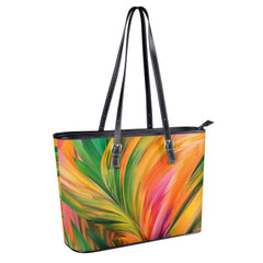 large tropical tote bag