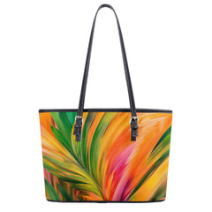 small tropical tote bag