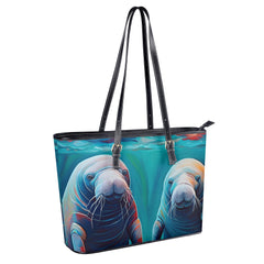 large manatee tote bag