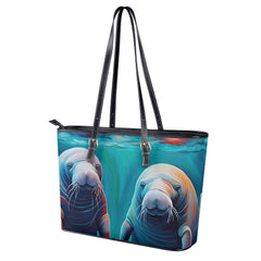 small manatee tote bag