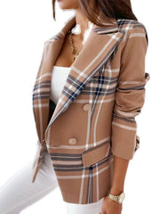 Women's Plaid Blazer