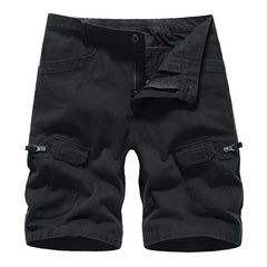 black cargo shorts