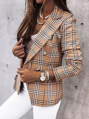 Women's Plaid Blazer