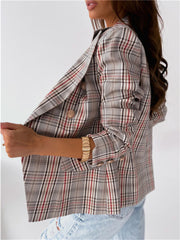 Women's Plaid Blazer