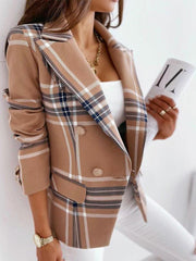 Women's Plaid Blazer