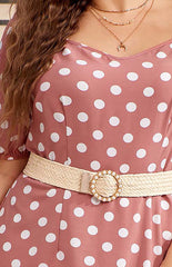 Plus Size Polka Dot Dress