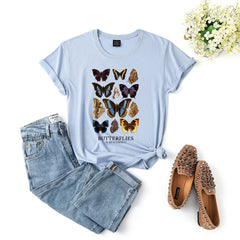 butterfly shirt - blue