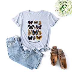 butterfly shirt - grey