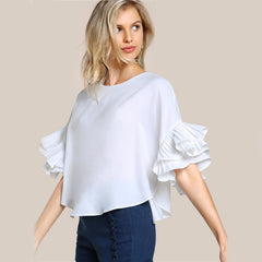 Flared Sleeves Blouse