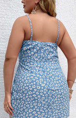 Plus Size Floral Short Dress