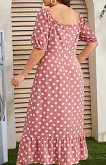 Plus Size Polka Dot Dress