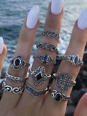 Jewelry 15-Piece Ring Set