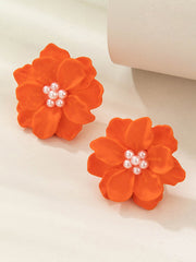 Flower Pearl Earrings