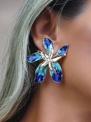 Tropical Flower Earrings